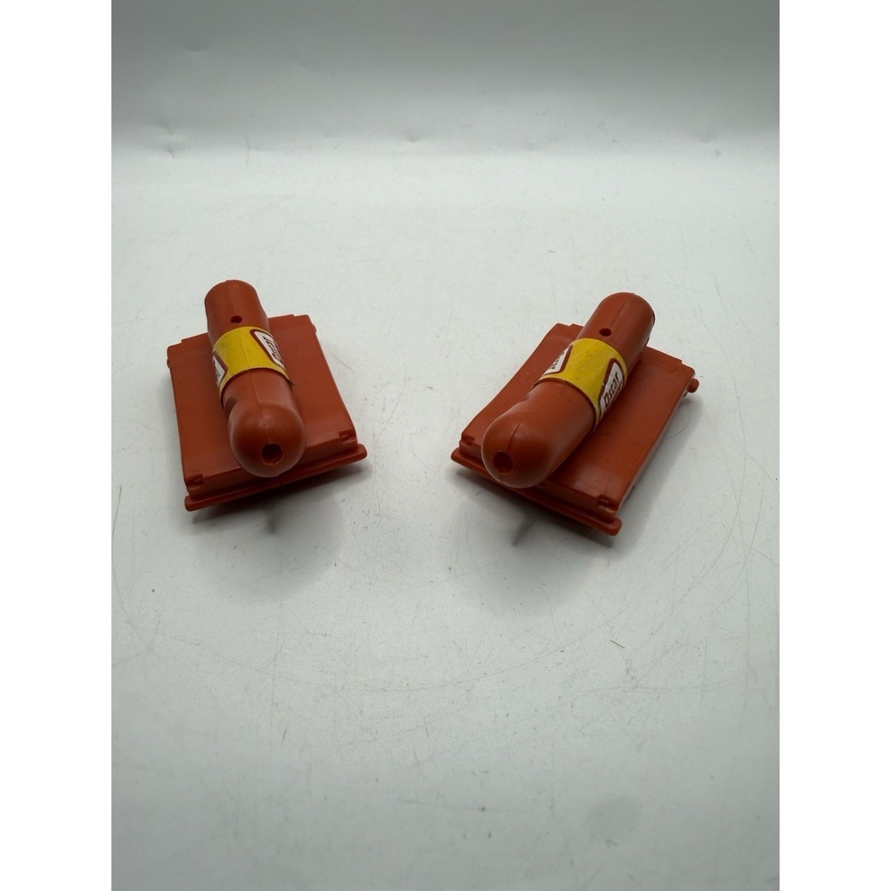 Vtg Oscar Mayer Wienermobile Hot Dog Whistle Toy Set of 2 Plastic Promo
